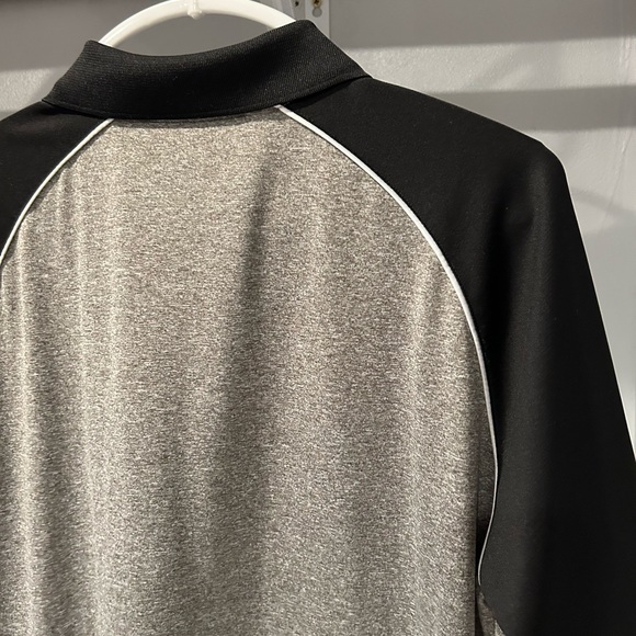 Fila Black/Heather Gray Athletic Polo - Picture 9 of 11